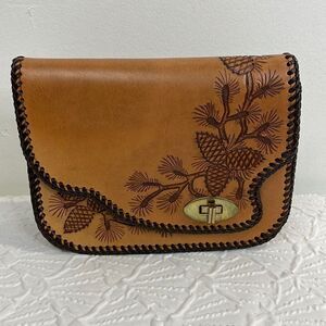 Tooled Leather Embroider bag